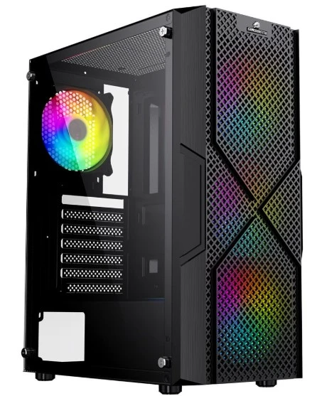 GameBooster GB-PW908B  USB 3.0, ATX Mesh, Fixed RGB Fan, Siyah Kasa  (PSU yok) - 3