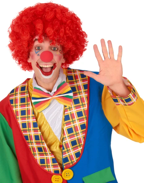 Kırmızı Renk Kıvırcık Afro Bonus Peruk - Resim 7