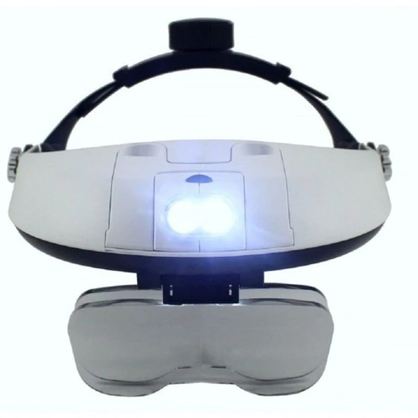 5 Mercekli Çok Fonksiyonlu Başlık Tip Işıklı Büyüteç 81001H - 4