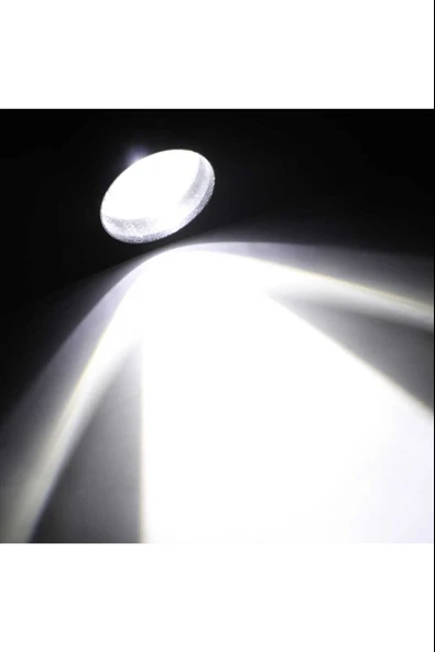 Ultra Çift Yönlü Güçlü Pilli Led El Feneri 2000 Lümen 6W Cob Led Su Geçirmez Zoomlu 3 Modlu - Resim 2