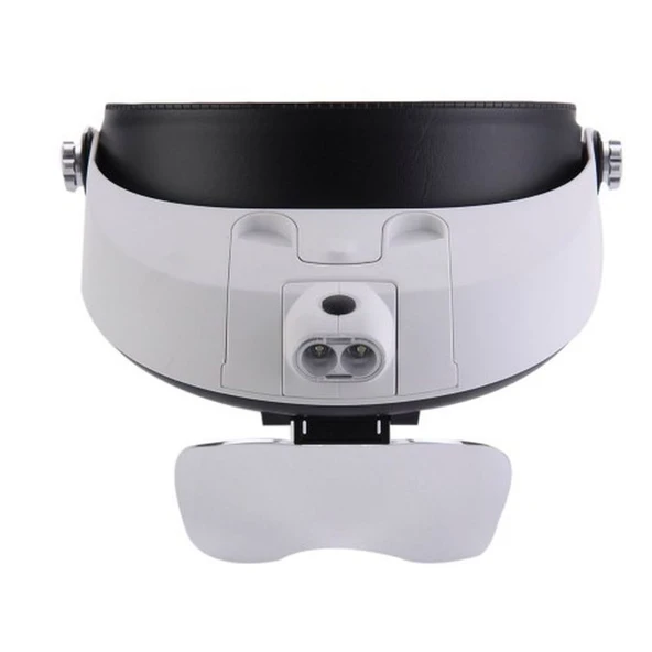 5 Mercekli Çok Fonksiyonlu Başlık Tip Işıklı Büyüteç Mg-81001-G - 3