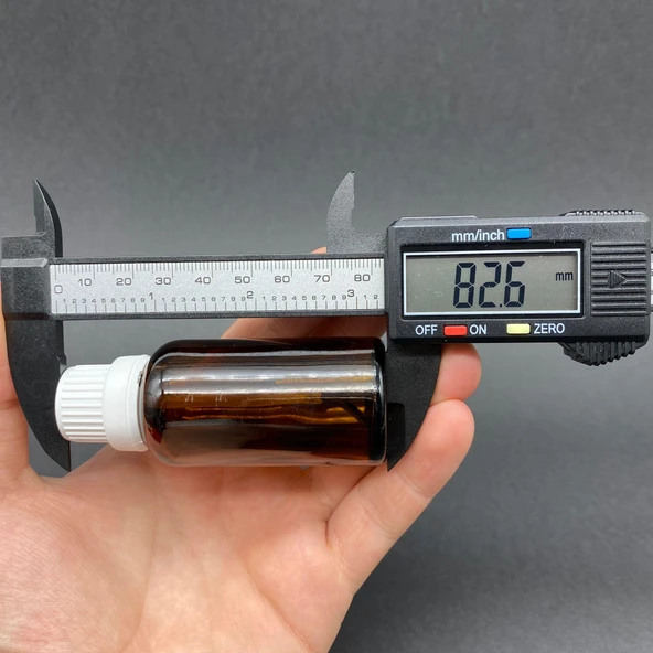 30 cc Fırçalı Cam  Şişe - Amber , 30 ml Kilitli Kapaklı Fırçalı Cam Şişe  x 3 Adet - Resim 3