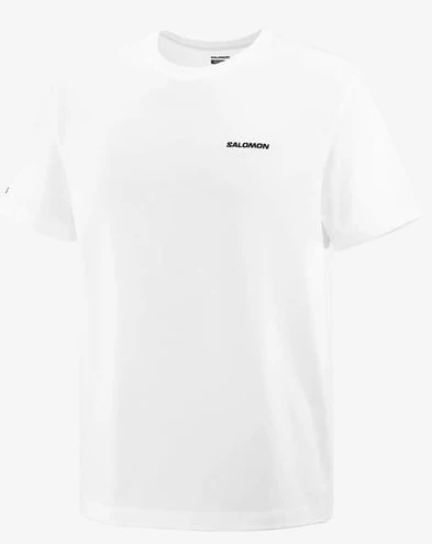 Salomon Logo Tee Men Erkek T-Shirt LC2522 Erkek Tişört - Resim 4