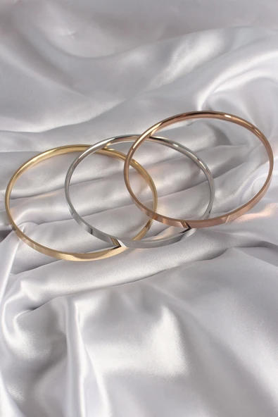 316L Çelik Mix Renk Ajda Model Kadın Bileklik Seti - TJ-BB5967 - 2