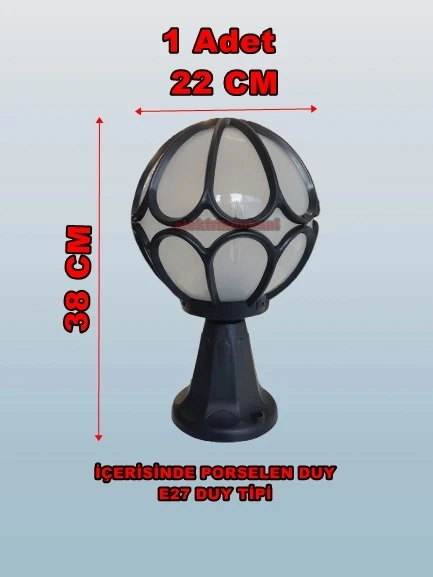 ZERPA Meridyen Set Üstü Armatür Siyah E-27 - 2