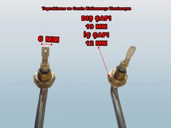 ENDER Benmari 70cm 2500w Rekorlu Kıvrık Rezistans 220v 8.5? Cr-Ni - Resim 2
