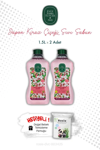 Japon Kiraz Çiçeği Eyüp Sabri Tuncer 1.5L Sıvı Sabun X2 ve ROSIE