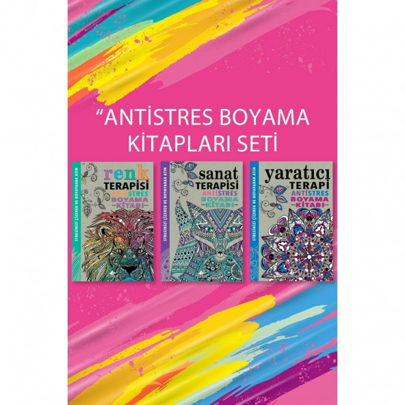 Antistres Boyama Kitapları Takım Set (3 Kitap)