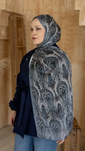 75 x 180 - İdol İpek Şal-5014-04932 - Resim 9