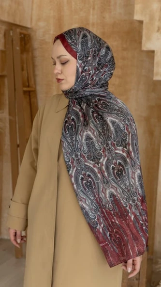 75 x 180 - İdol İpek Şal-5014-04932 - Resim 5