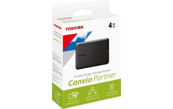 Canvio Partner 4tb 2.5" USB 3.2 Taşınabilir Harddisk (HDTB510EK3AB) - 5
