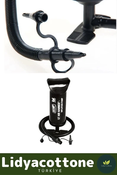 Şişirme Pompası Ergonomik Yüksek Basınçlı Dayanıklı Portatif Hafif Taşınabilir Şişme Yatak Havuz - 3