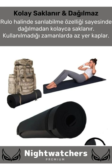 Özel Konfor Modeli Çift Taraflı Kaymaz Silinebilir Antibakteriyel Yoga Meditasyon Minderi 6,5mm Mat - 5