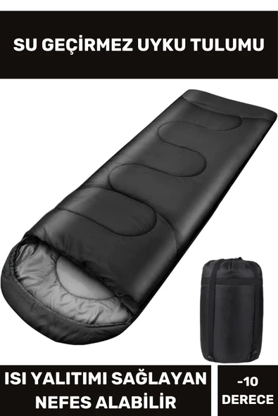 Uyku Tulumu Çift Kaplama Polar Kumaş Kış Çadır Karavan Su Geçirmez Nefes Alabilir -10 Derece