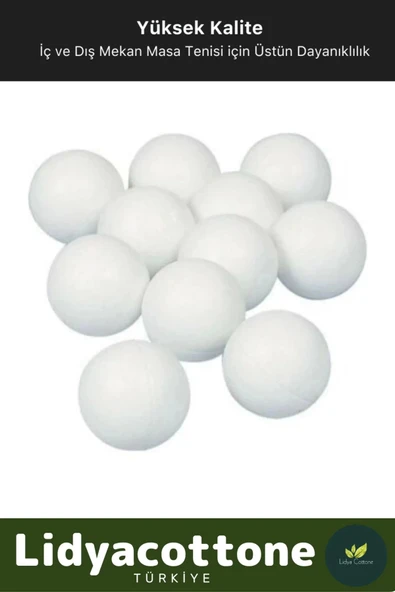 Masa Tenisi Pinpon Topu Çantalı Kaliteli Etkinlik 60 Adet Beyaz Canlı Ping Pong Sekme - 2