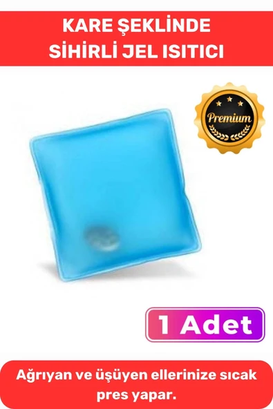 Soğuk Havalarda Kış Kayak Dağcı Kare Şeklinde El Isıtıcısı Sihirli Jel Torba Cep Sobası 1 Adet