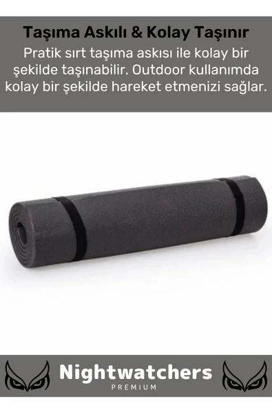 Özel Konfor Modeli Çift Taraflı Kaymaz Silinebilir Antibakteriyel Yoga Meditasyon Minderi 6,5mm Mat - 2