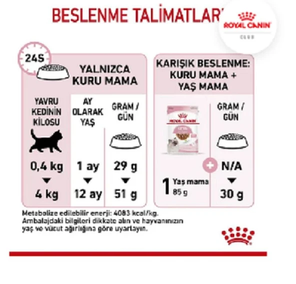 Royal Canin Kitten Yavru Kedi Kuru Maması 2 kg - 3