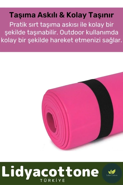 Yoga Meditasyon Minderi 16mm Mat Özel Konfor Modeli Çift Taraflı Kaymaz Silinebilir İz Yapmaz - 5