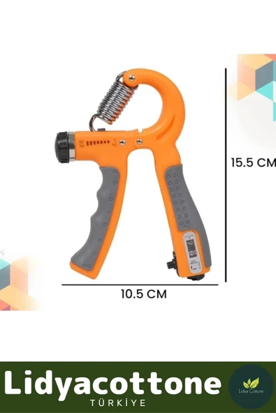 Premium El Kol Bilek Güçlendirici Kas Yapma Egzersiz Aleti Sayaçlı Direnç Yayı 5-60 Kg. - 2