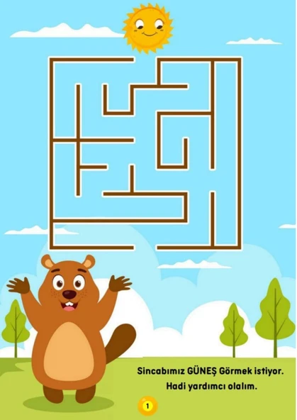 3-9 YAŞ Çocuklar İçin Çiz-YAZ Labirent Bulmaca Seti - Resim 2
