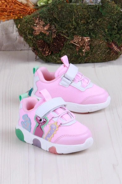 Vicco 346.P25Y.160 Pembe Number Işıklı Kız Çocuk Ayakkabı ürün görseli