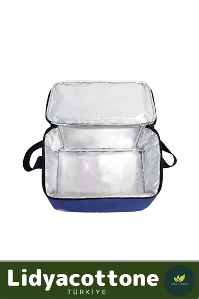 Şık Görünüm Soğuk Sıcak Tutan Isı Yalıtımlı Piknik Kamp Plaj Araç Çantası Termos Çanta 15 Litre - 3