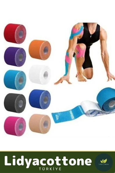 Kas Eklem Bel Bacak Kol Boyun Sırt Omuz Karın Kalça Ağrı IsıI Bandı Yüksek Kalite 5cm x 5m - 5