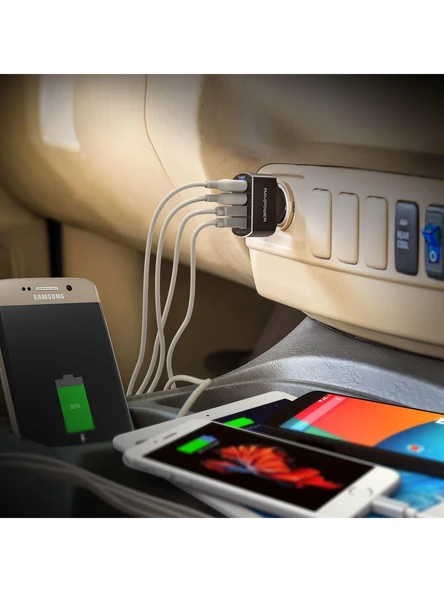 RAVPower RP-VC003 Car Charger 4-Port Charge 3.0 54W Araç Şarjı - 6