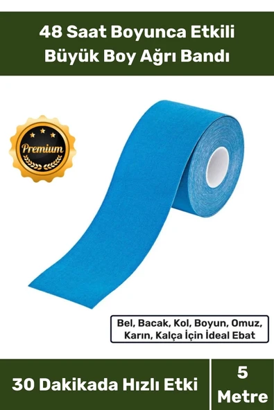 Kas Eklem Bel Bacak Kol Boyun Sırt Omuz Karın Kalça Ağrı IsıI Bandı Yüksek Kalite 5cm x 5m
