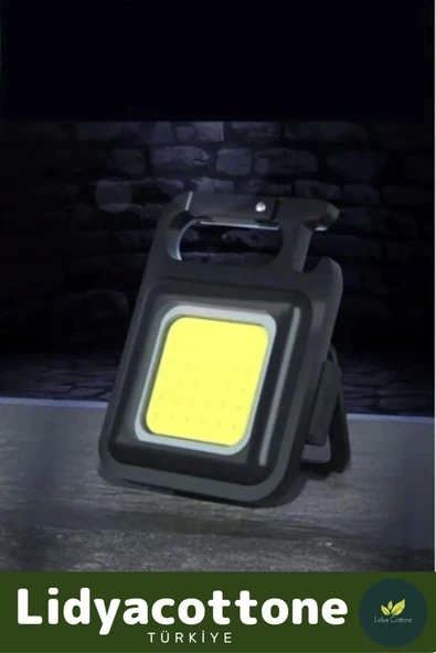 3 Mod Açacaklı Mıknatıslı Mini 30 LED Anahtarlık Mini El Feneri Usb Şarjlı 1000 Lümen El Feneri - 4