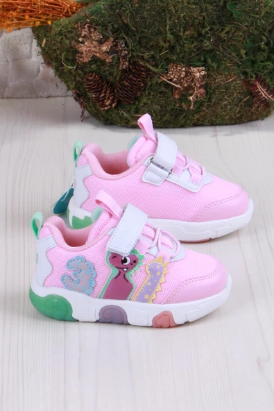 Vicco 346.P25Y.160 Pembe Number Işıklı Kız Çocuk Ayakkabı - Resim 2