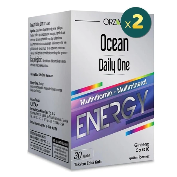 Ocean Daily One Energy 30+30 Tablet - %50 İndirimli