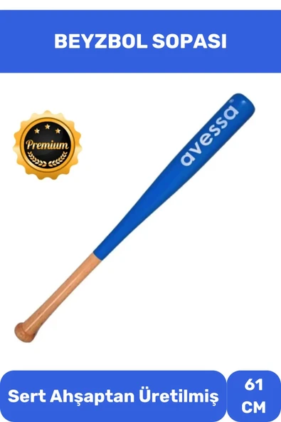 Ahşap 28 inc Beyzbol Sopası 61 Cm Premium Özel Üretim Mükemmel Kavrayışlı Kırılmaz Baseboll