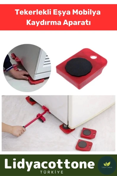 Tekerlekli Mobilya Ağır Beyaz Eşya Kaydırma Aparatı Krikolu Set