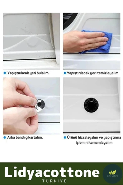 Araba Kapısı Darbe Emici Pad Seti Dayanıklı Çarpma Aşınma Engelleyici - 3