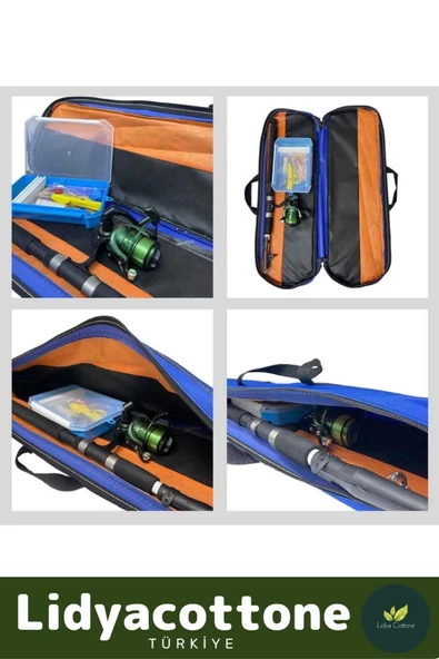 Hazır Kurulu Balık Viper Deniz Göl Kıyı Olta Seti Özel Üretim Şık Taşıma Çantalı 3m Kamış - 3