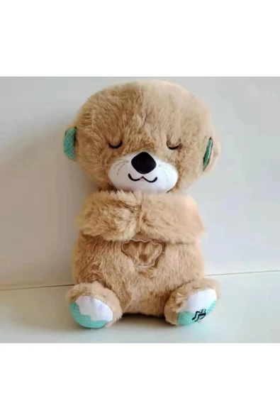 Uyku Arkadaşı Peluş Oyuncak Nefes Alan Su Samuru - Resim 7