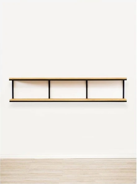 KUZELA  Metal Ahşap Dresuar ve Duvar Rafı. - 2