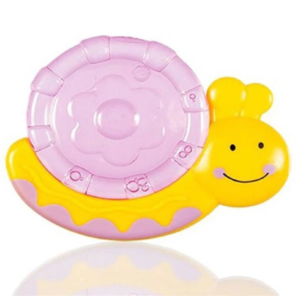 Bebedor Çıngıraklı Yumuşak Dişlik Pembe Salyangoz