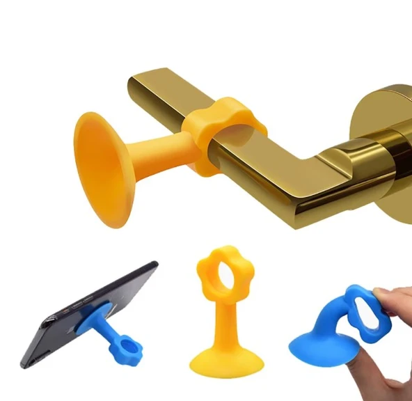 KENPAZAR Vantuzlu Geçmeli Kapı Kolu Stoper 4lü Set Beyaz - 2