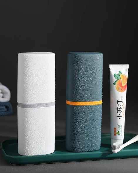 KENPAZAR Seyahat Tipi Diş Macun ve Fırçası Kabı - Resim 4