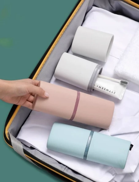 KENPAZAR Seyahat Tipi Diş Macun ve Fırçası Kabı - Resim 5