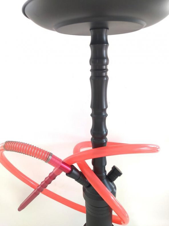 Büyük Boy Kalın Cam Çelik İthal Kilitli Nargile Takımı 9169 - 2