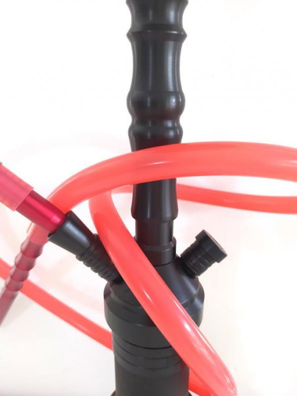 Büyük Boy Kalın Cam Çelik İthal Kilitli Nargile Takımı 9169 - 3