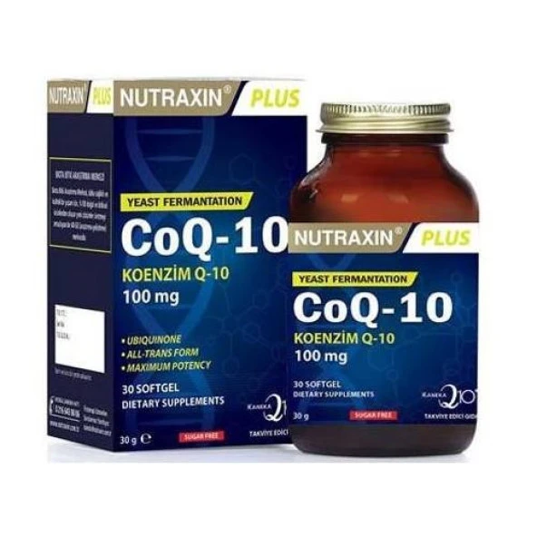 Nutraxin CoQ-10 ( Koenzim Q-10 ) 30 Kapsül