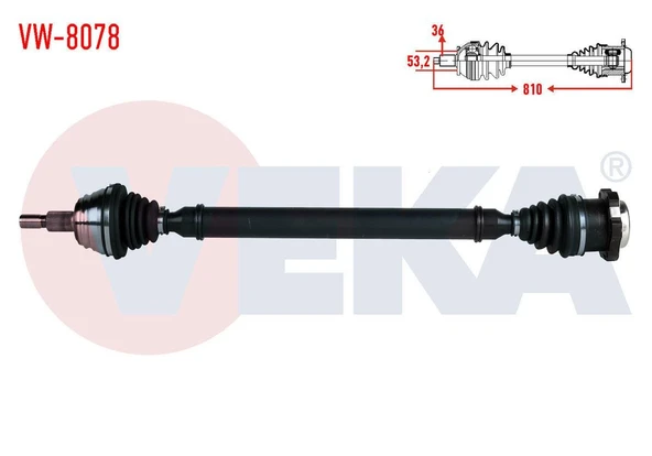 Aks Komple Sag 1.6 16V- Bcb Golf Iv-Bora