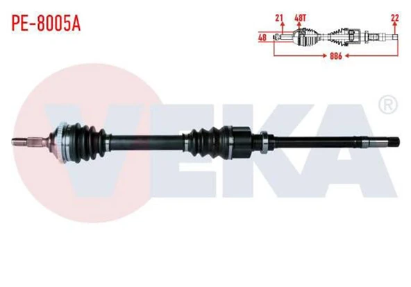Aks Komple Sag On 1,4 Hdı Peugeot 206
