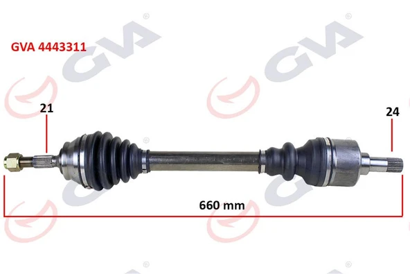 Komple Aks Sol P301-Elysee 12- 1.6 Hdı 660Mm