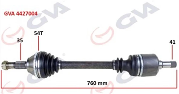 Komple Aks Sol Ducato-Boxer-Jumper 2.5 D 94-02 18Q Abs Li 54Diş 762Mm